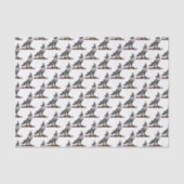 Heraldic Hunting Falcon Wearing Hood C Tissuepapier (Voorkant)