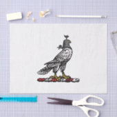 Heraldic Hunting Falcon Wearing Hood C Tissuepapier (Craft)