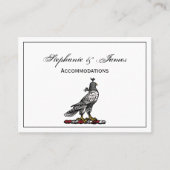 Heraldic Hunting Falcon Wearing Hood C Visitekaartje (Voorkant)