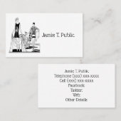 Heraldic Hunting Falcon Wearing Hood C Visitekaartje (Voorkant / Achterkant)