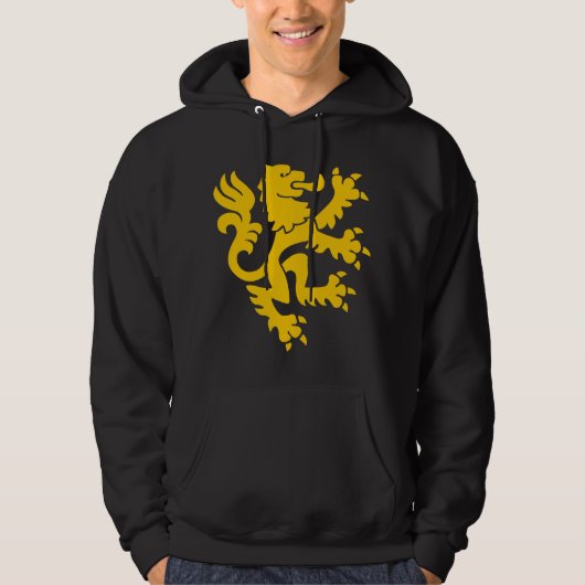 Heraldic Lion 01 - Amber Hoodie (Voorkant)