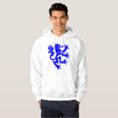 Heraldic Lion 01 - Blue Hoodie (Voorkant volledig)