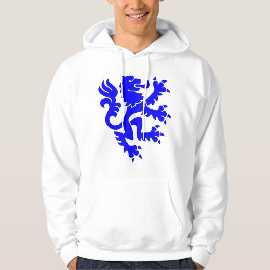 Heraldic Lion 01 - Blue Hoodie (Voorkant)