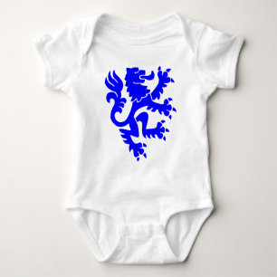Heraldic Lion 01 - Blue Romper