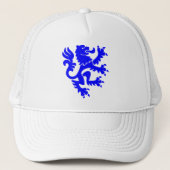 Heraldic Lion 01 - Blue Trucker Pet (Voorkant)