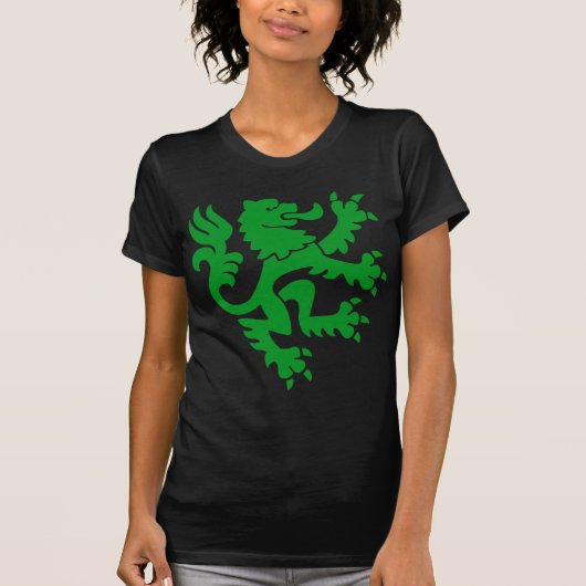 Heraldic Lion 01 - Grass Green T-shirt (Voorkant)