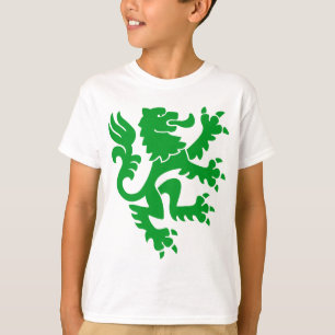 Heraldic Lion 01 - Grass Green T-shirt