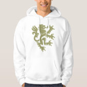 Heraldic Lion 01 - Khaki Hoodie (Voorkant)