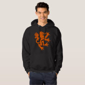 Heraldic Lion 01 - Oranje Hoodie (Voorkant volledig)