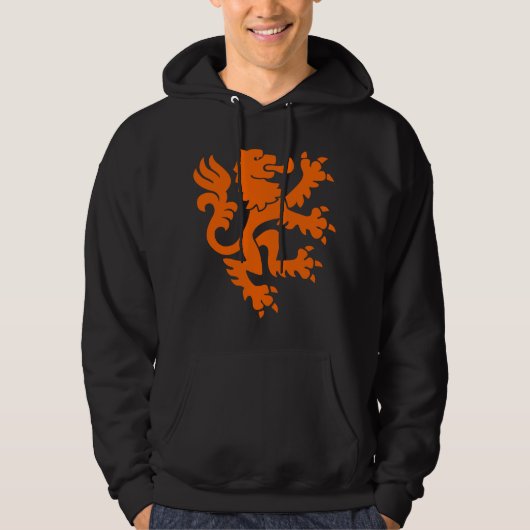 Heraldic Lion 01 - Oranje Hoodie (Voorkant)