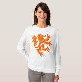 Heraldic Lion 01 - Oranje T-shirt (Voorkant volledig)