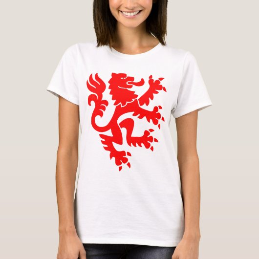 Heraldic Lion 01 - Red T-shirt (Voorkant)