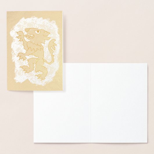 Heraldic Lion Folie Kaarten (Display)