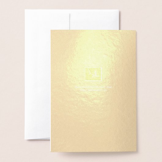 Heraldic Lion Folie Kaarten (Met envelop)