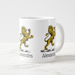 Heraldic Lion Standing Crest Emblem C Grote Koffiekop
