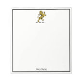 Heraldic Lion Standing Crest Emblem C Notitieblok (Voorkant)