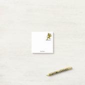 Heraldic Lion Standing Crest Emblem C Post-it® Notes (Op bureau)