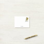 Heraldic Lion Standing Crest Emblem C Post-it® Notes (Op bureau)