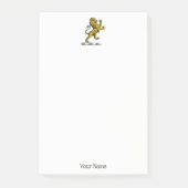 Heraldic Lion Standing Crest Emblem C Post-it® Notes (Voorkant)