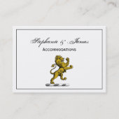 Heraldic Lion Standing Crest Emblem C Visitekaartje (Voorkant)