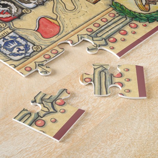 Heraldic Map of the Known World Legpuzzel (Zijkant)