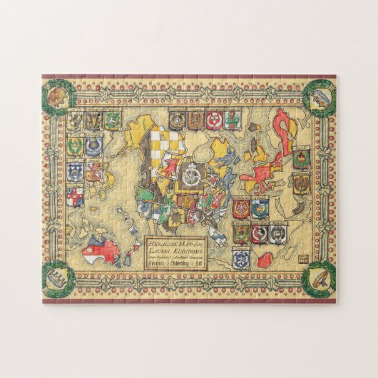 Heraldic Map of the Known World Legpuzzel (Horizontaal)