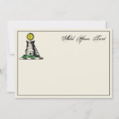 Heraldic Medieval Castle Emblem Crest Note Card Notitiekaartje (Voorkant)