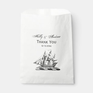 Heraldic Nautical Clipper Ship Crest Bedankzakje