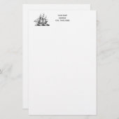Heraldic  Nautical Clipper Ship Crest Briefpapier (Voorkant / Achterkant)