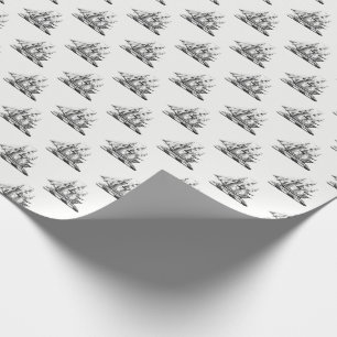 Heraldic  Nautical Clipper Ship Crest Cadeaupapier