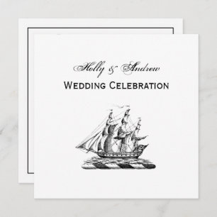 Heraldic  Nautical Clipper Ship Crest Kaart