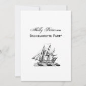 Heraldic  Nautical Clipper Ship Crest Kaart (Voorkant)