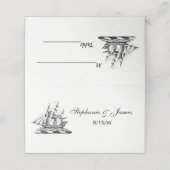 Heraldic  Nautical Clipper Ship Crest Plaatskaartje (Buitenkant ongevouwen)