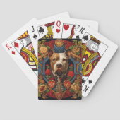 Heraldic Pitbull " Pittie " Classic Speelkaarten (Achterkant)