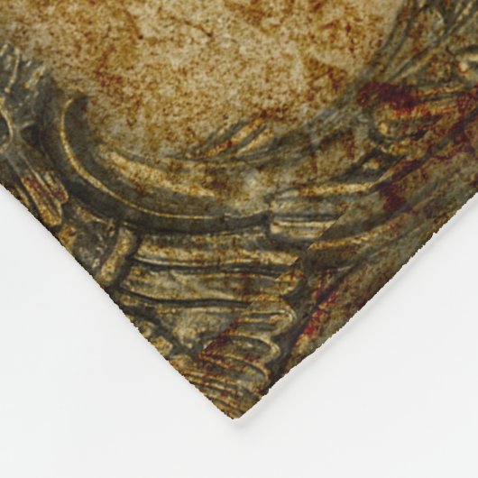 Heraldic Rampant Lion Custom Fleece Deken (Hoek)