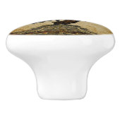 Heraldic Rampant Lion Custom Keramische Knop (Zijkant)