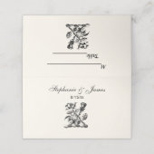 Heraldic Roos & Thistle Coat of Arms Crest Emblem Plaatskaartje (Buitenkant ongevouwen)