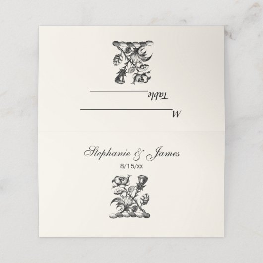 Heraldic Roos & Thistle Coat of Arms Crest Emblem Plaatskaartje (Buitenkant ongevouwen)