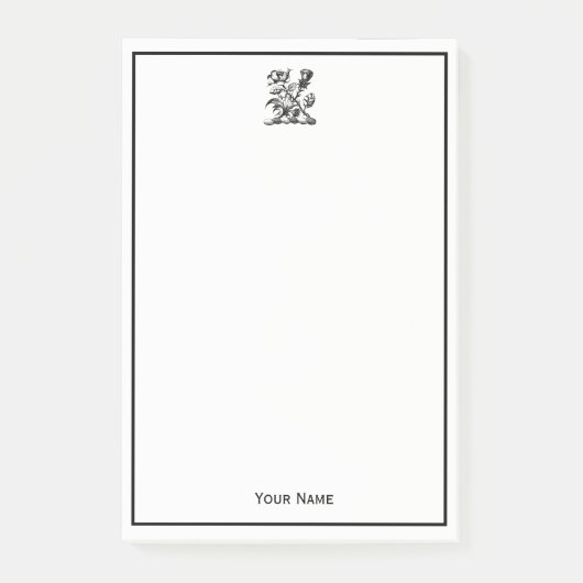 Heraldic Roos & Thistle Coat of Arms Crest Emblem Post-it® Notes (Voorkant)