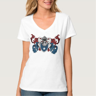 Heraldic shield in Amerikaanse kleuren T-shirt