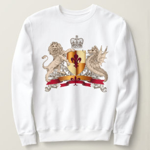 Heraldic Shield, Lion & Dragon Sweatshirt