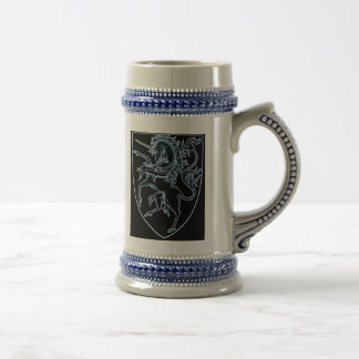Heraldic Style Unicorn Stein Bierpul