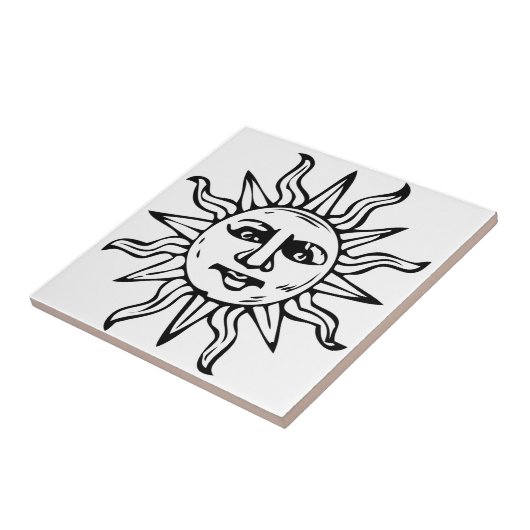 Heraldic Sun Tegeltje (Zijkant)