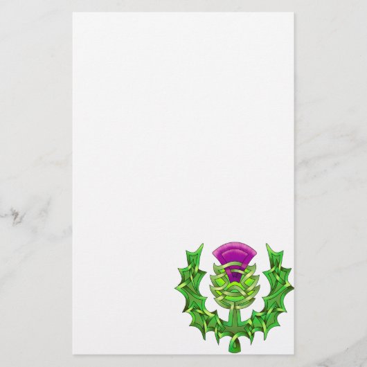 Heraldic Thistle Briefpapier (Voorkant)