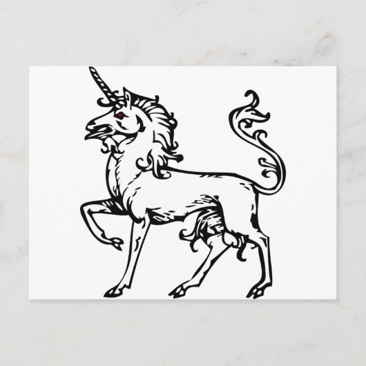 Heraldic Unicorn Briefkaart (Voorkant)