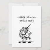 Heraldic Unicorn Head Coat of Arms Emblem Kaart (Voorkant)