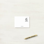 Heraldic Unicorn Head Coat of Arms Emblem Post-it® Notes (Op bureau)