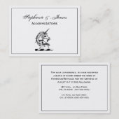 Heraldic Unicorn Head Coat of Arms Emblem Visitekaartje (Voorkant / Achterkant)