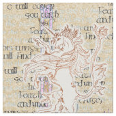 Heraldic Unicorn Rampant Stof (Close Up)