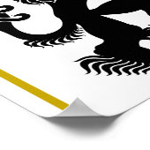 Heraldiek kuifjes, symbolische design. poster (Hoek)